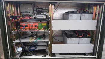 View of the interior of one of the new GeoNet field cabinets