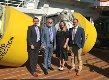 Ken at the announcement of the new DART Buoy instruments.