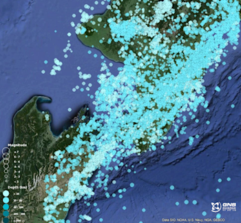 Two years of shallow (<40km deep) earthquakes in the central North Island. 