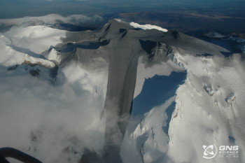 Mount Ruapehu lahar following eruption 25 September 2007