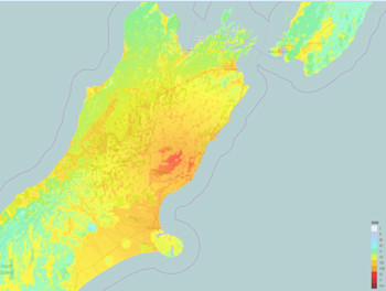 ShakeMap for the M7.8 Kaikoura Earthquake.