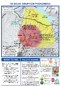 Te Maari eruption phenomena map.