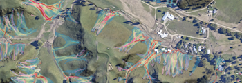 One of the maps produced by the team to represent landslides 