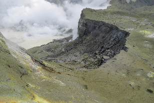 Collapsed area in Donald Duck Crater