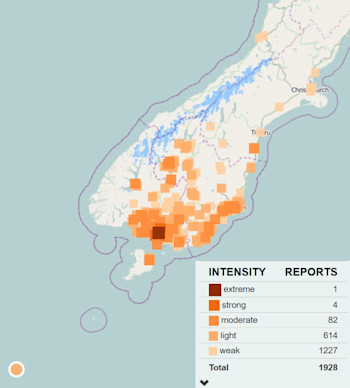 Felt reports for the event