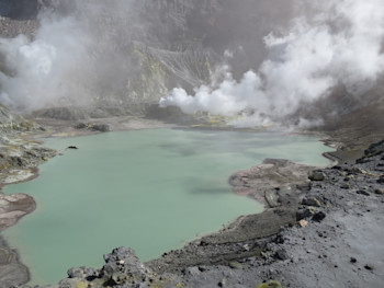 White Island's new Crater Lake