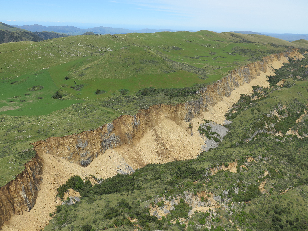 Mt Cookson Landslide. Photo by S Cox.