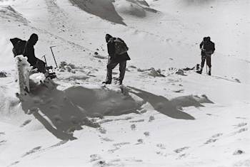 Remains of the Dome A-frame hut after the 1969 eruption