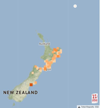 Location of the M6.5 earthquake that caused ’ghost quakes’ on Saturday March 4th, 2023