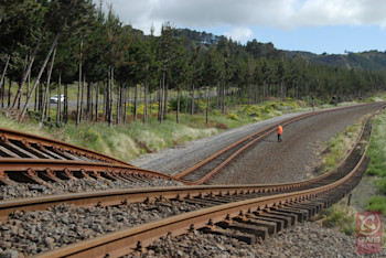 Railway lines were severely damaged