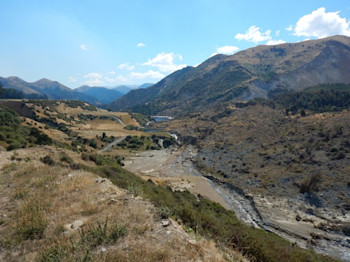 After: Leader dam 3 March 2017 (looking upstream) (photo: GNS Science)