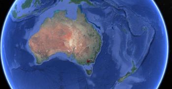 Location of the M5.9 earthquake in Australia