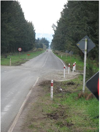 Displaced road in Canterbury