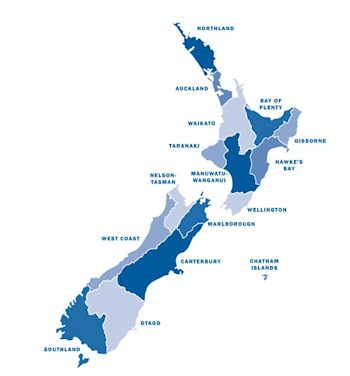 Areas with tsunami evacuation zone maps