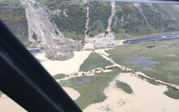 Otago Peninsula north of Harwood (photo: Dunedin CDEM)