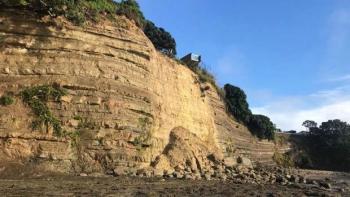 Sandstone cliffs, East Coast Bays, Auckland, 5 April 2017 (photo: Zizi Sparks/Fairfax NZ)