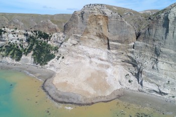 Cliff collapse at Cape Kidnappers - 23 January 2019