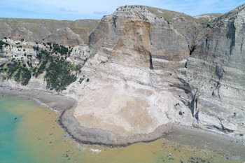 Cliff collapse at Cape Kidnappers - 23 January 2019