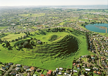View of Mt Mangere volcano