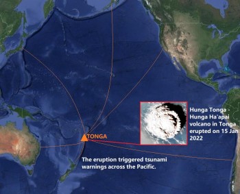 Figure one: tsunami activity was observed as widely as the west coast of the United States, Peru, Japan and New Zealand.