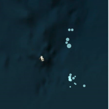 Location of Sunday's earthquakes near White Island