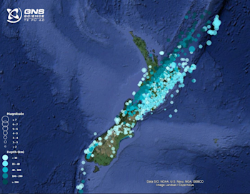 Earthquakes located in April 2024.