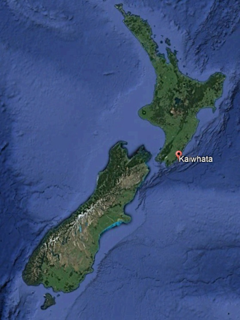 Location of Kaiwhata, Wairarapa