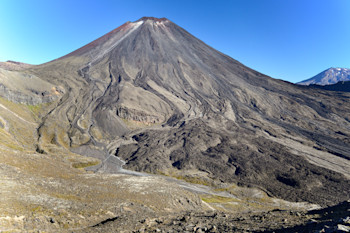 Lava flows on the side of Ngauruhoe cone