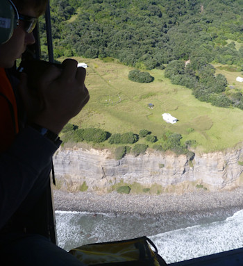 Merijn on the recon flight