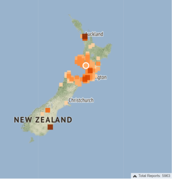 Whanganui Earthquake Felt Reports