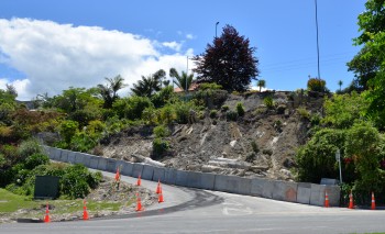 Landslide on Hill Rd in Gisborne