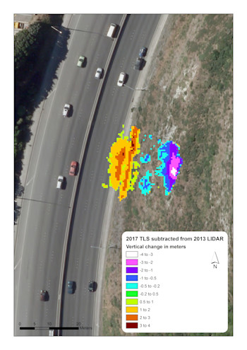 Change model for Ngauranga Gorge Debris Avalanche