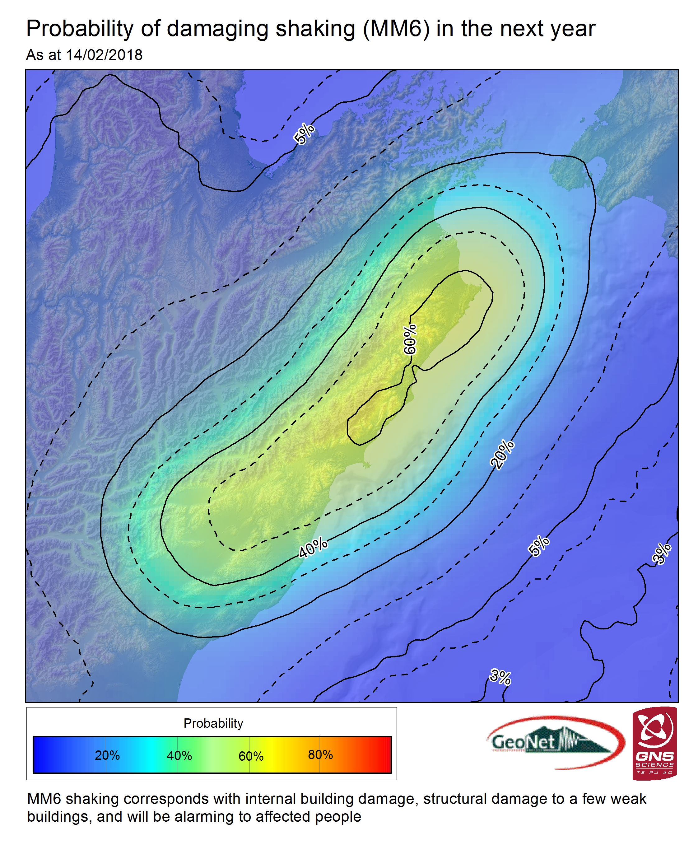 Geonet earthquake today map